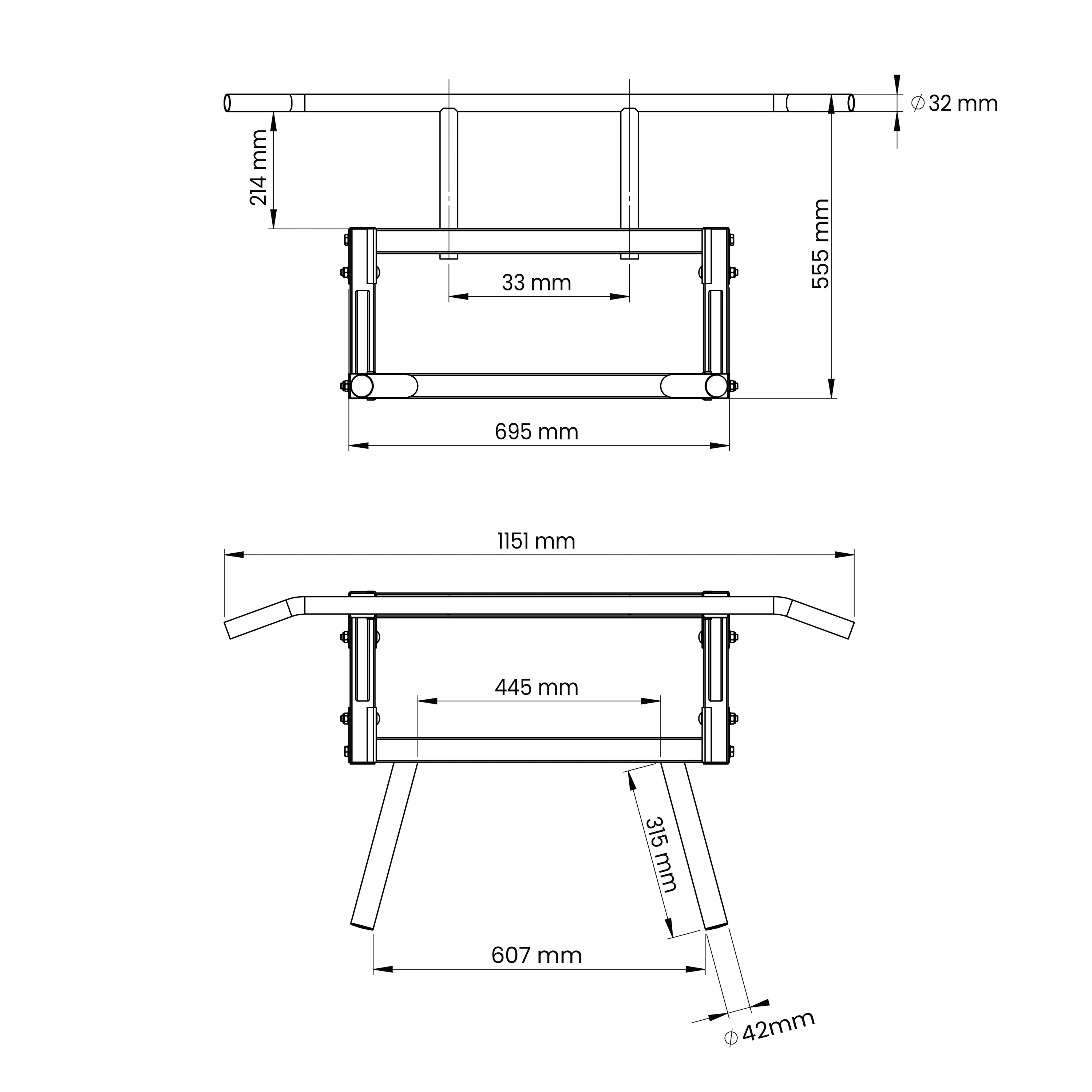 Barre de Traction & Dips Murale - Image 7